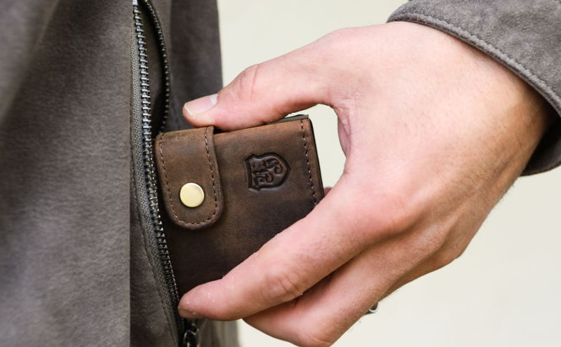 Hodalump Kartenetui – Lederetui mit RFID Münzfach